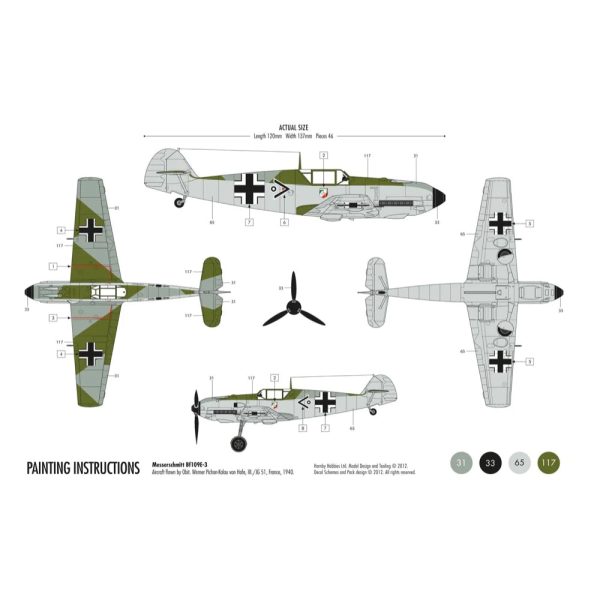 1 72 Messerschmitt Bf109E Starter Set Cheap