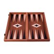 Handmade Walnut Inlaid Chess and Backgammon with Black and Oak points 38x20cm Fashion