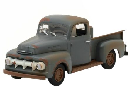 1 43 1951 Ford F1 Truck Forest Gump Rusty Gray Supply