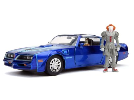 124 It 2017 Pennywise and Henry Bowers  1977 Pontiac Firebird w  Pennywise Figure Online Sale